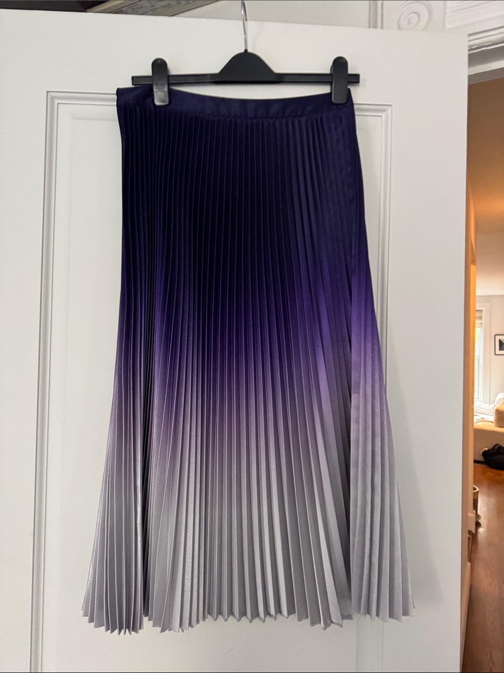 Tommy Hilfiger Ombre Pleated Circle Skirt in Purple and Gray